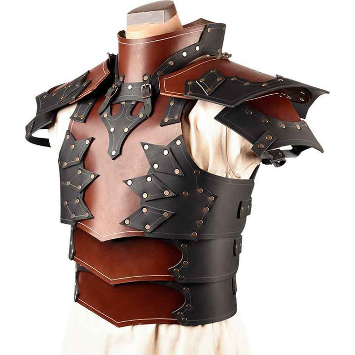 WorldNorse Mittelalter Renaissance Mehrlagige Schnallen Schulter-Brustpanzer - image 3