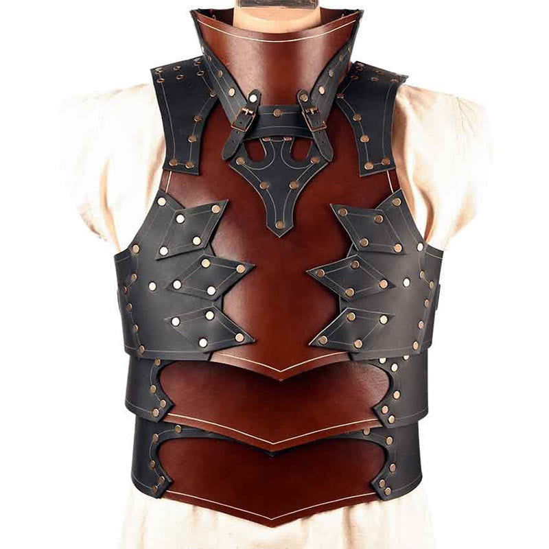 WorldNorse Mittelalter Renaissance Mehrlagige Schnallen Schulter-Brustpanzer - image 5