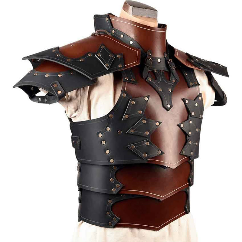 WorldNorse Mittelalter Renaissance Mehrlagige Schnallen Schulter-Brustpanzer - image 2