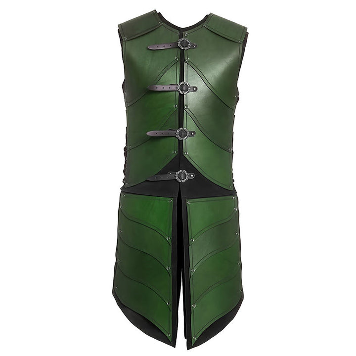 WorldNorse Gothic Elf Warrior Seitlich geschnürte Brustrüstung - Grün - image 3