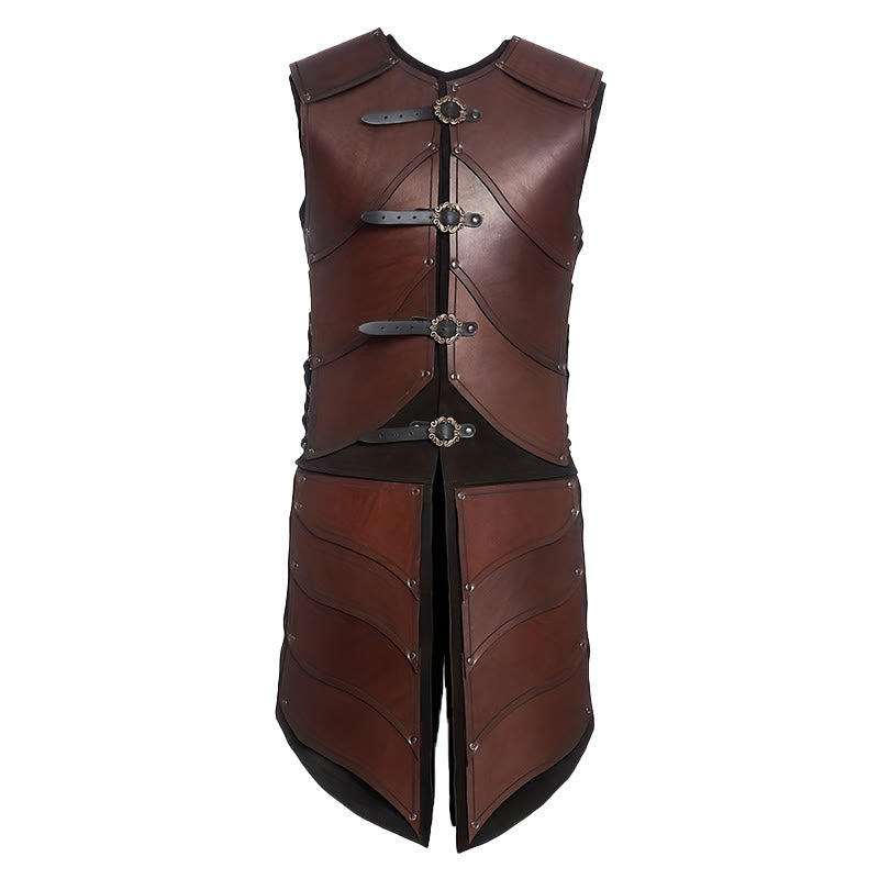 WorldNorse Gothic Elf Warrior Seitlich geschnürte Brustrüstung - Braun - image 4