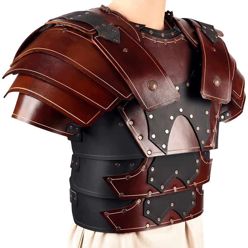 WorldNorse Wikinger-Brustpanzer im Lederpaneel-Design - image 3