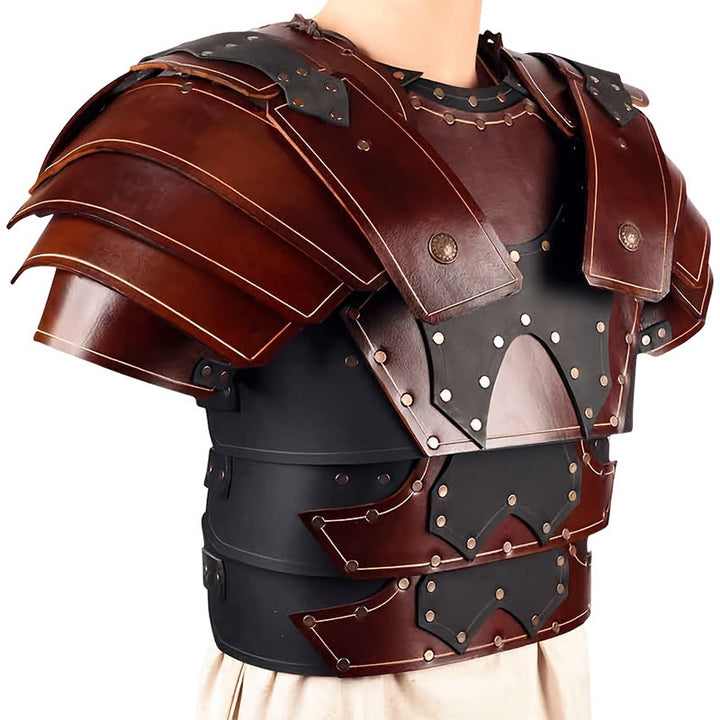 WorldNorse Wikinger-Brustpanzer im Lederpaneel-Design - image 3