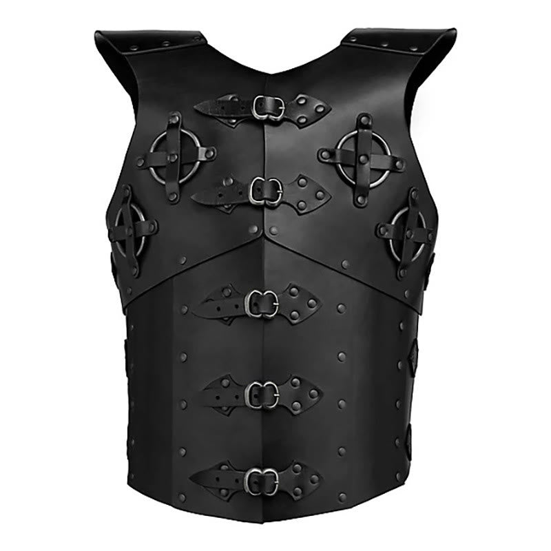 WorldNorse Punk Ritterkreuz Schnallen Dekoration Nieten Brustpanzer - Schwarz - image 2