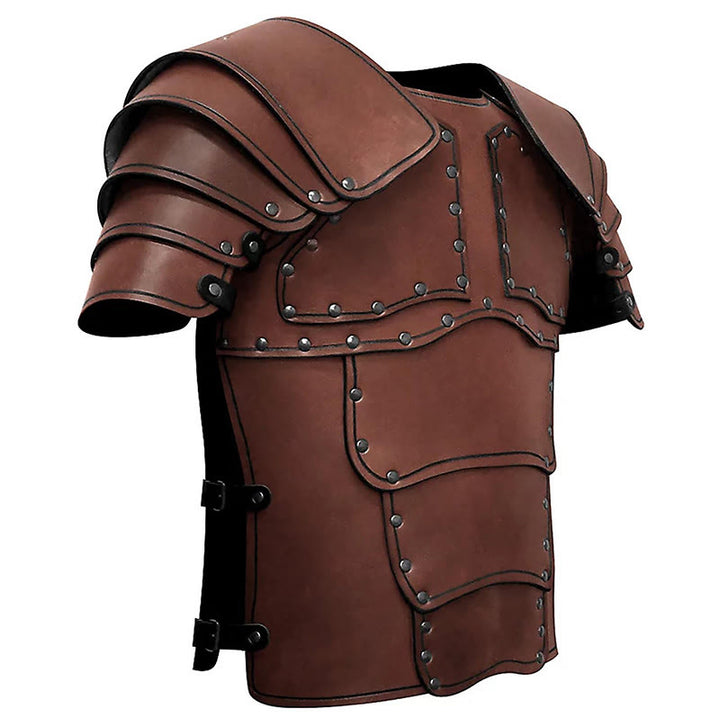 WorldNorse Retro Segmentierte Schulterpanzerung mit gebogenem Panel - image 8