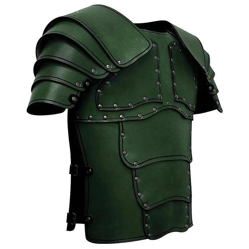 WorldNorse Retro Segmentierte Schulterpanzerung mit gebogenem Panel - image 16