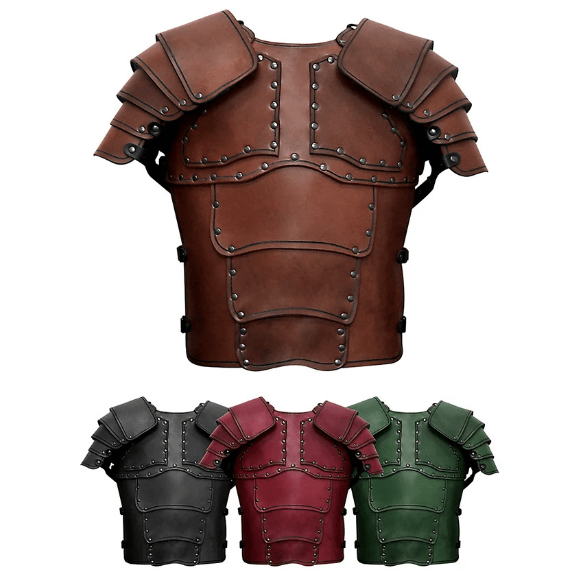 WorldNorse Retro Segmentierte Schulterpanzerung mit gebogenem Panel - image 1