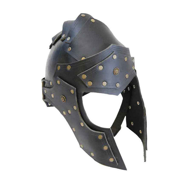 WorldNorse Viking Retro Insignia Nieten Helm - Schwarz - image 0
