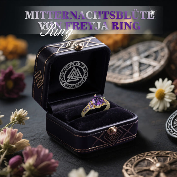 WorldNorse Midnight Blossom of Freyja Ring - image 2