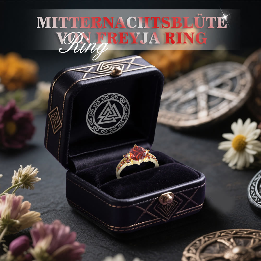 WorldNorse Midnight Blossom of Freyja Ring - image 17