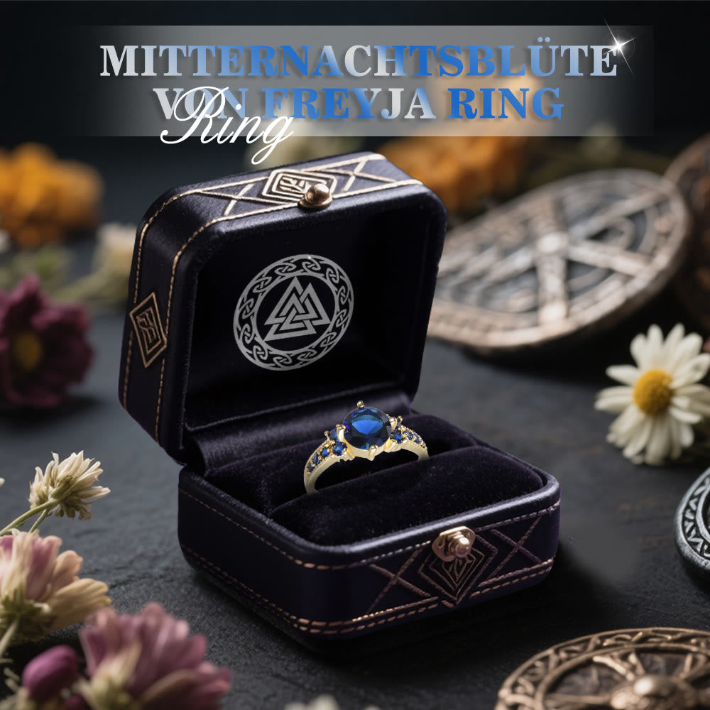WorldNorse Midnight Blossom of Freyja Ring - image 21