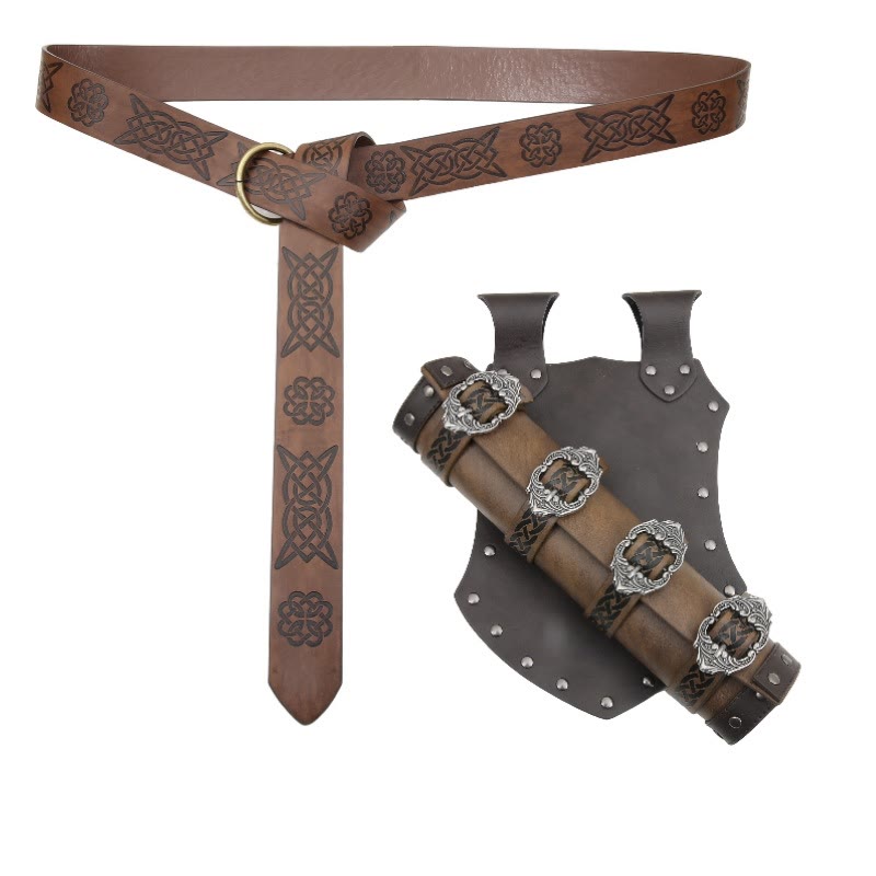 WorldNorse Keltischer Gürtel mit Schwertgürtelscheide - Totemgürtel+Scheide - image 7