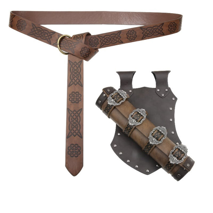 WorldNorse Keltischer Gürtel mit Schwertgürtelscheide - Totemgürtel+Scheide - image 7