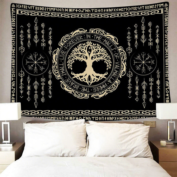 Weltnordischer Lebensbaum Vegvisir Wandbehang - image 3
