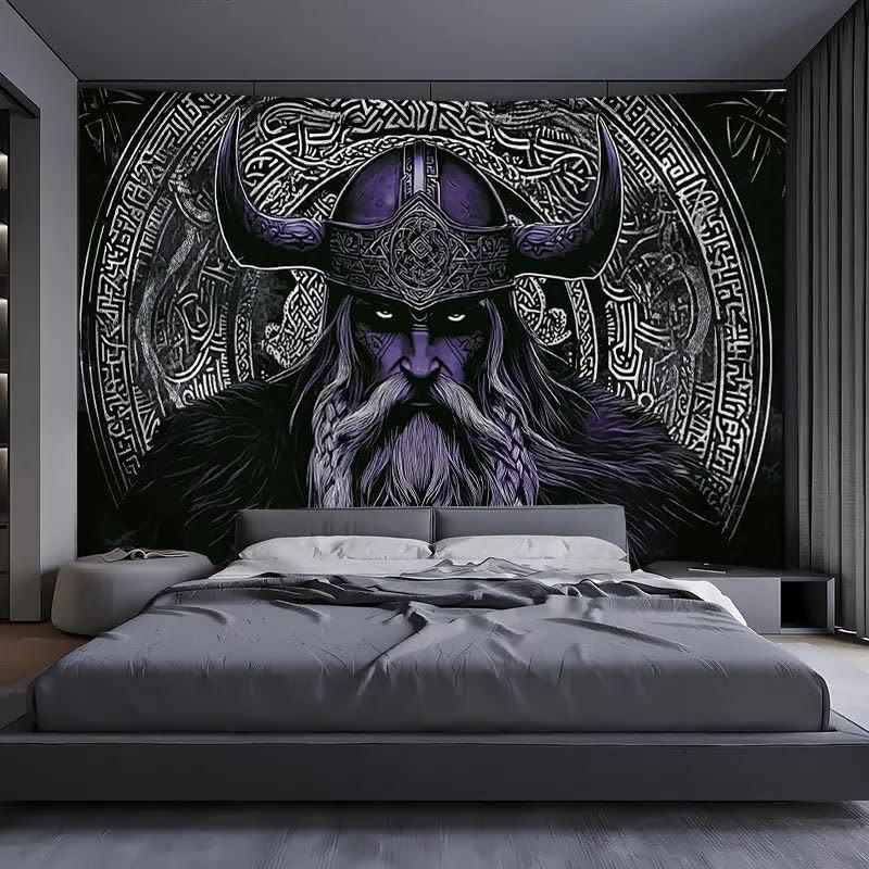 WorldNorse Legendary Odin Warrior Tribal Pattern Wandbehang - image 2