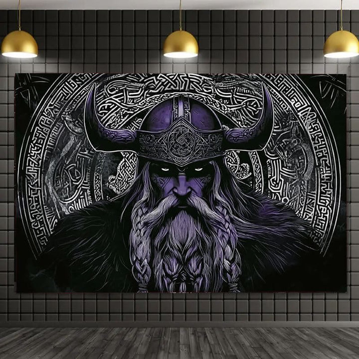 WorldNorse Legendary Odin Warrior Tribal Pattern Wandbehang - image 3