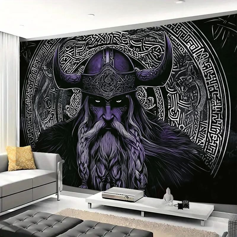 WorldNorse Legendary Odin Warrior Tribal Pattern Wandbehang - image 4