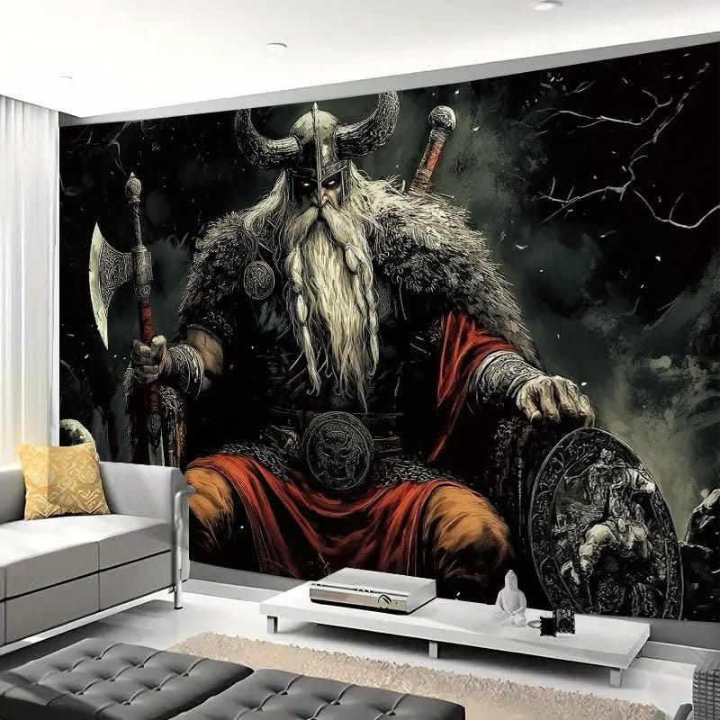 WorldNorse Nordische Waffe mit einem Schild Wandbehang - image 4