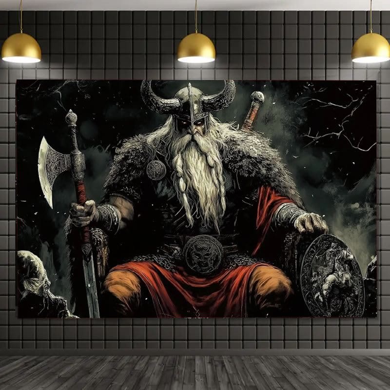 WorldNorse Nordische Waffe mit einem Schild Wandbehang - image 3