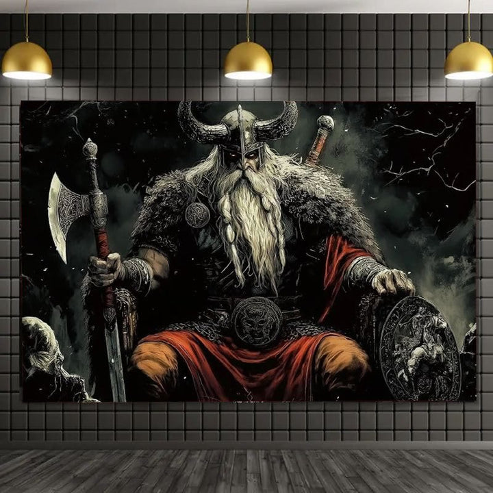WorldNorse Nordische Waffe mit einem Schild Wandbehang - image 3