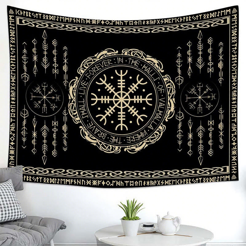 WorldNorse Viking Compass Helm der Ehrfurcht Wandbehang - image 3