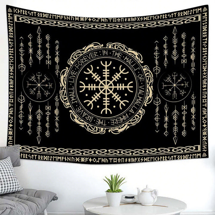 WorldNorse Viking Compass Helm der Ehrfurcht Wandbehang - image 3