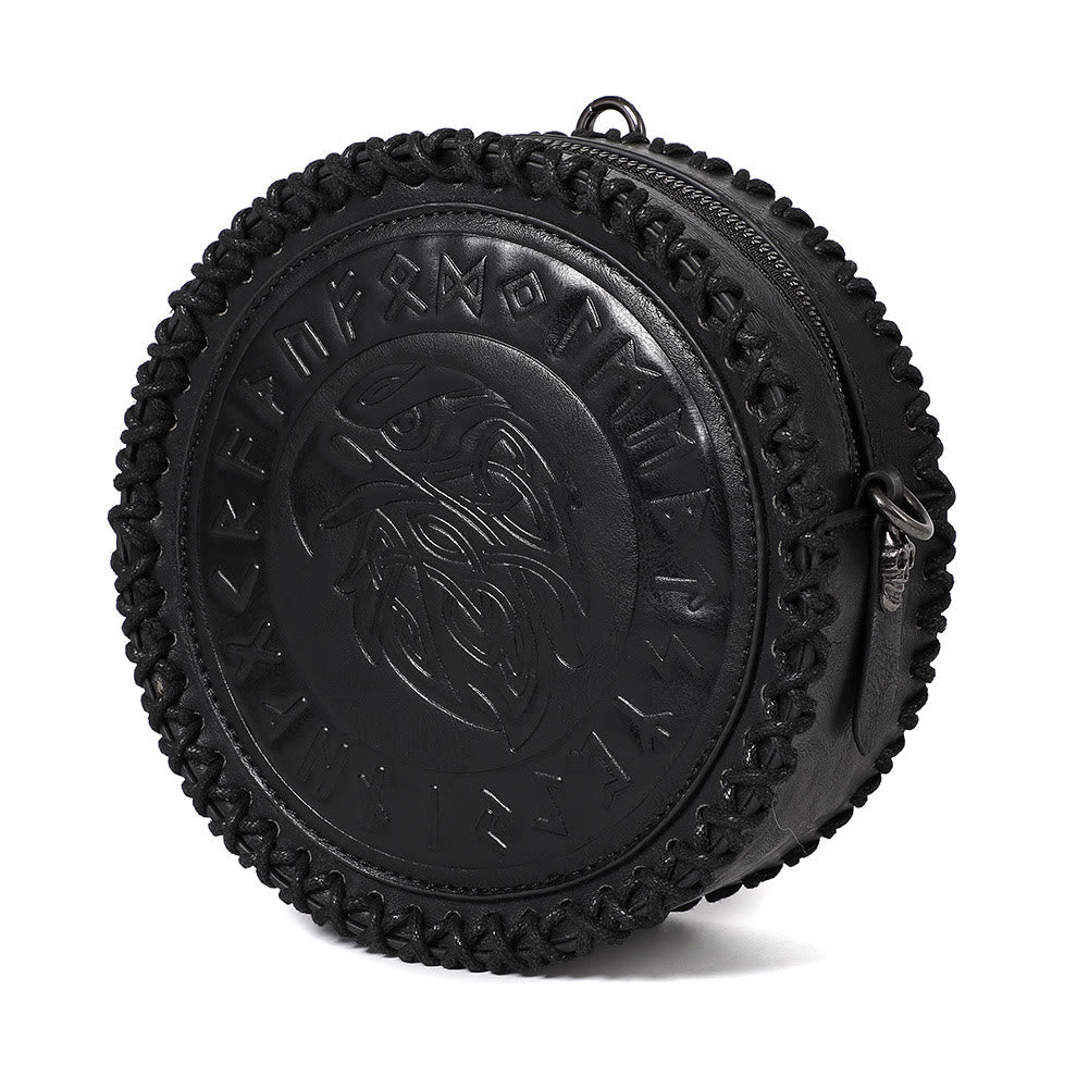 WorldNorse Viking Rune Eagle Umhängetasche mit Prägung - image 7