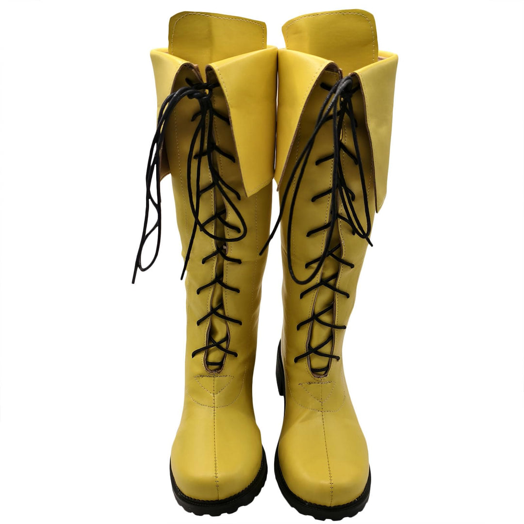 WorldNorse – Kniehohe Stiefel im Vintage-Stil mit Schnürung und Umschlag - image 10