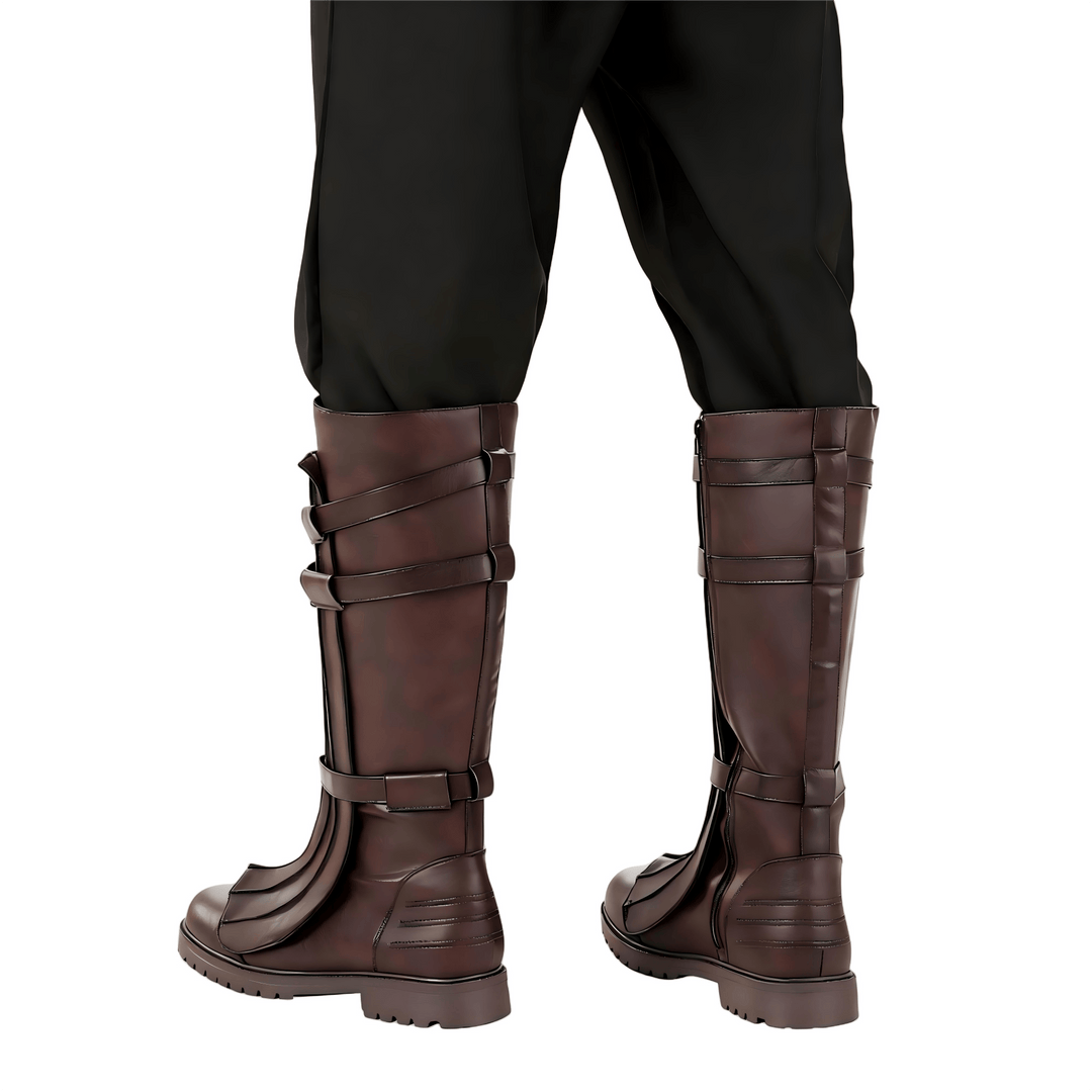 WorldNorse – Kniehohe Stiefel mit Retro-Schnalle - image 2