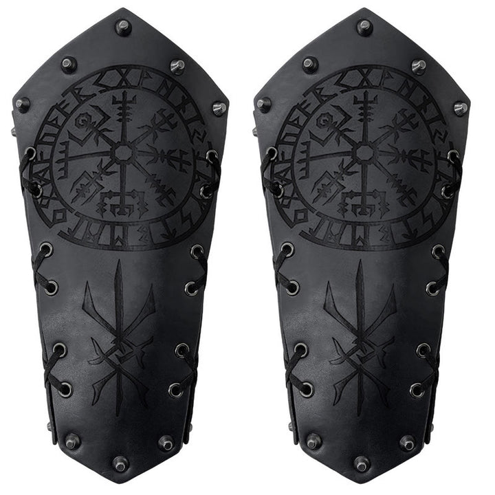 WorldNorse Armschienen mit Schnürung, Wikinger-Krieger, Eimer-Spikes - image 22