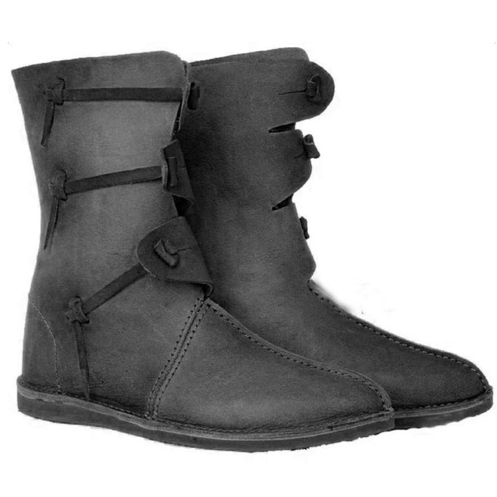 WorldNorse Rustikale Lederstiefel zum Hineinschlüpfen - image 1