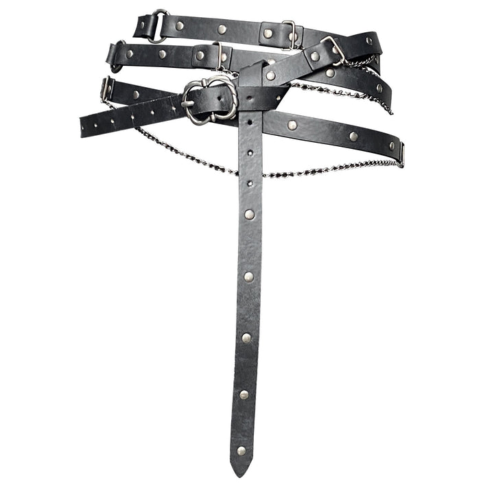 WorldNorse Punk Nietenkettengürtel - Schwarz - image 0