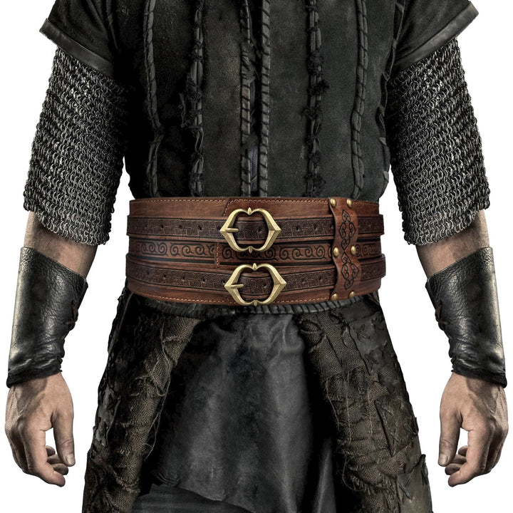 WorldNorse Gothic Keltischer Gürtel mit Doppelschnalle - image 0