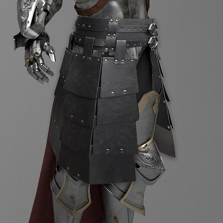 WorldNorse Edgy Mehrplatten-Rockrüstung mit Nieten - image 4