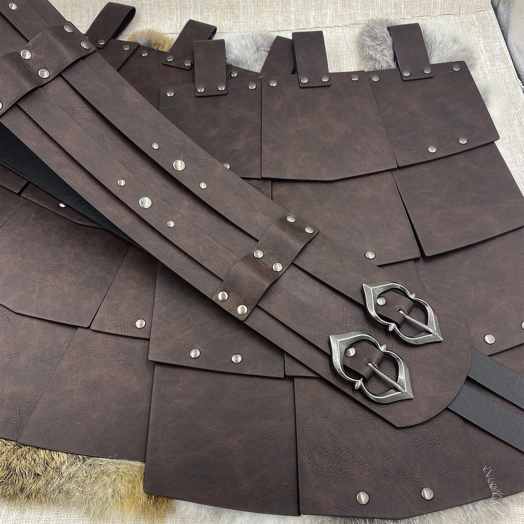WorldNorse Edgy Mehrplatten-Rockrüstung mit Nieten - image 8