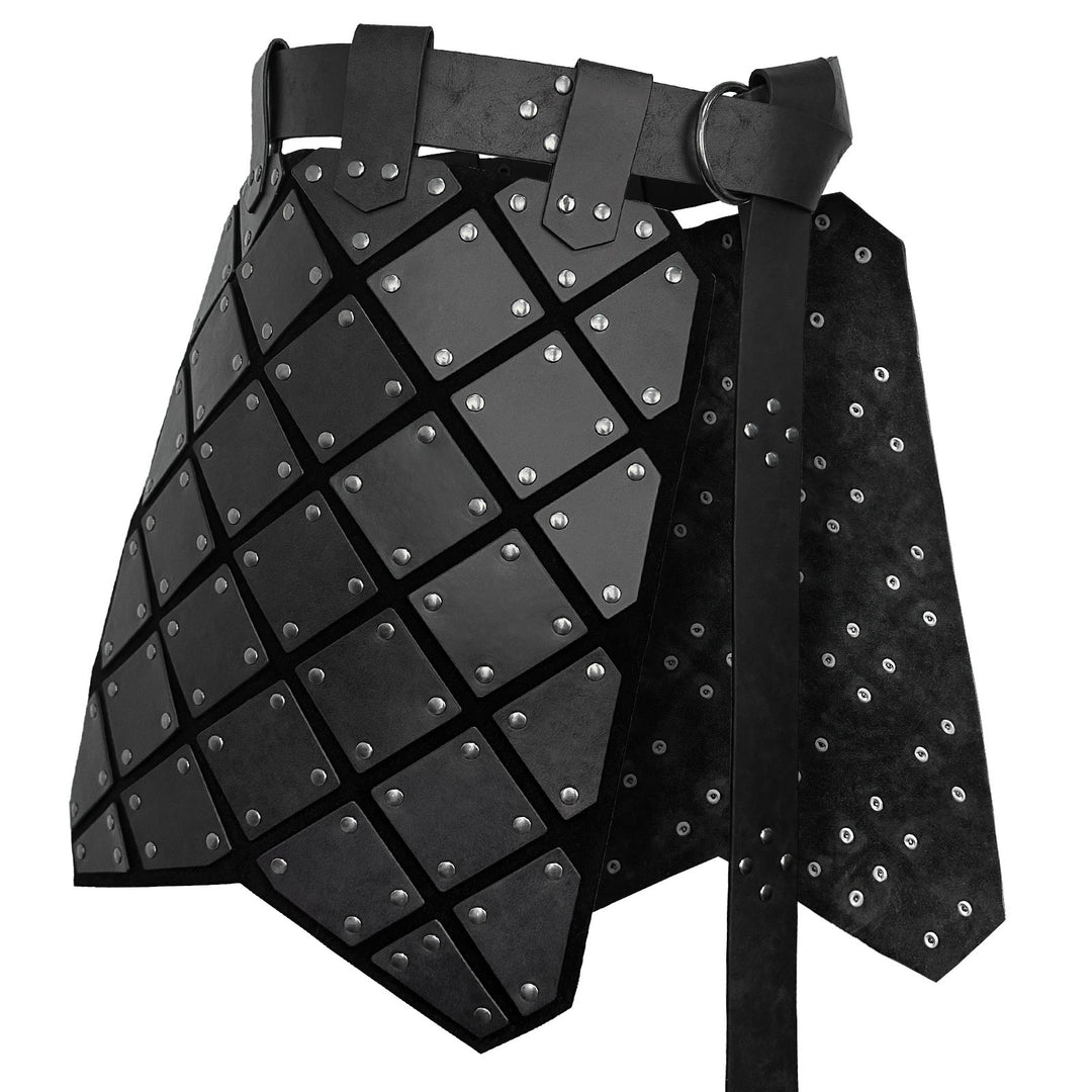 WorldNorse Vintage Geometrischer Rockpanzer mit Nieten - image 5