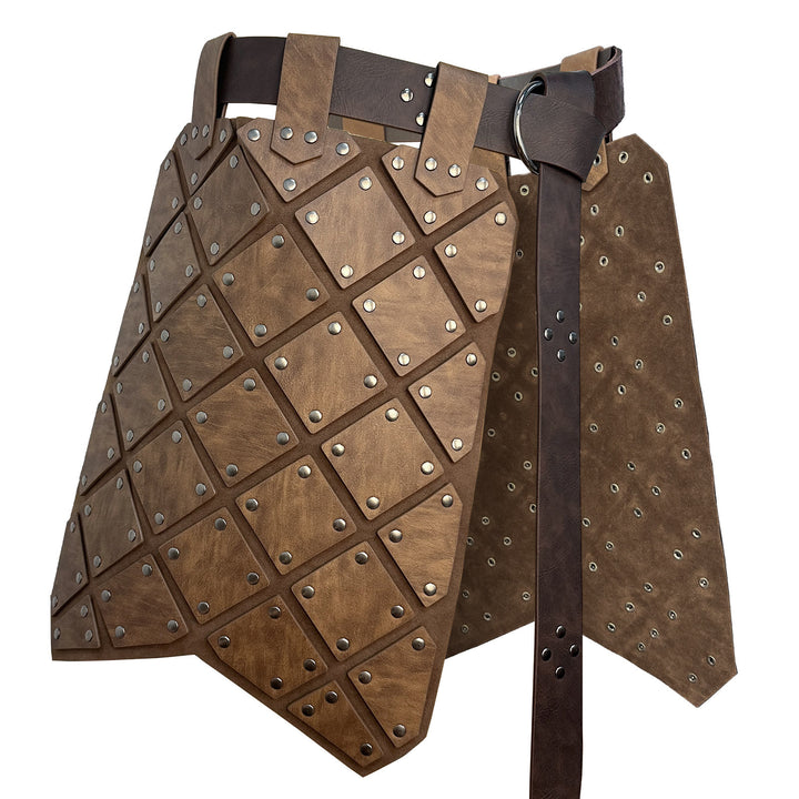 WorldNorse Vintage Geometrischer Rockpanzer mit Nieten - image 3