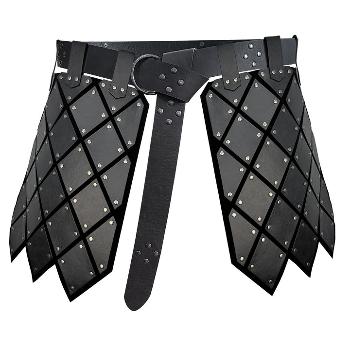 WorldNorse Mittelalterliche Diamantrockrüstung aus Leder - Schwarz - image 7