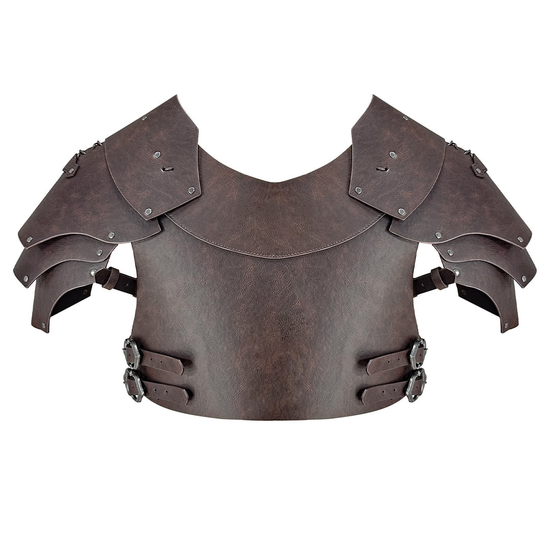 WorldNorse Mittelalterliche Schulterpanzerung mit Doppelschnalle - image 3