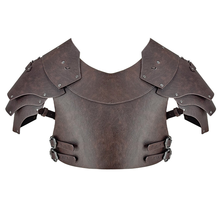 WorldNorse Mittelalterliche Schulterpanzerung mit Doppelschnalle - image 3