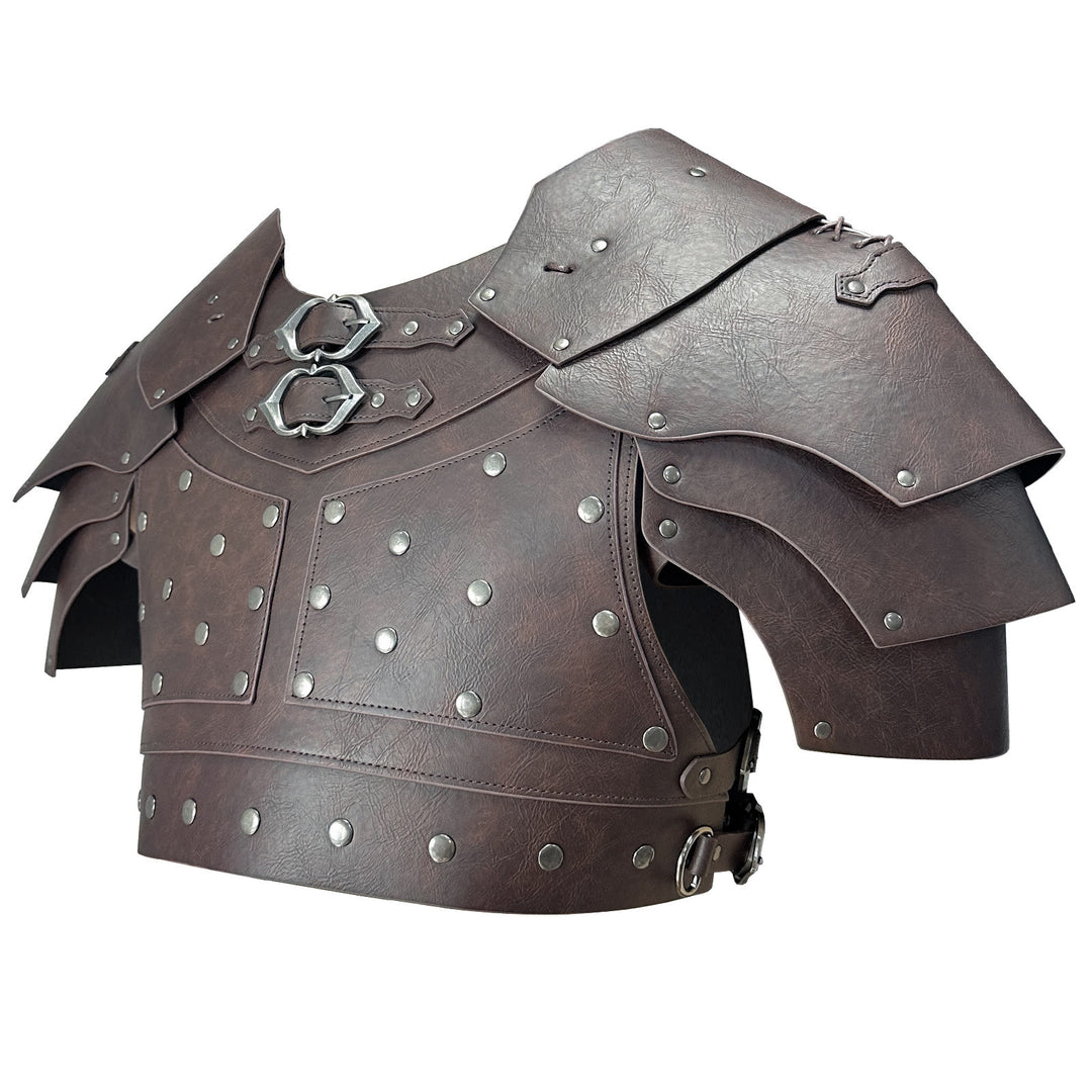 WorldNorse Mittelalterliche Schulterpanzerung mit Doppelschnalle - image 2