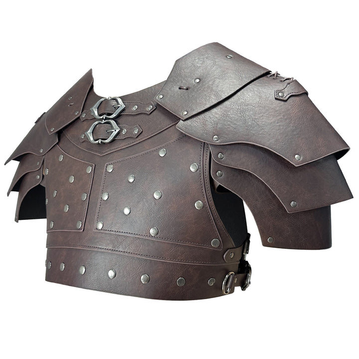 WorldNorse Mittelalterliche Schulterpanzerung mit Doppelschnalle - image 2
