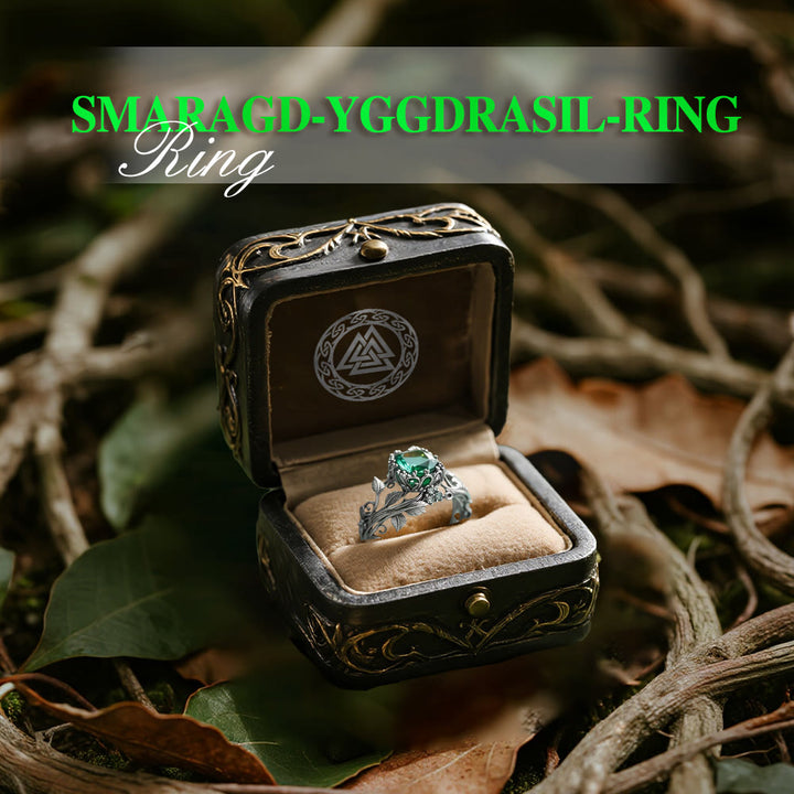 WorldNorse Smaragd- Yggdrasil Ring - image 12