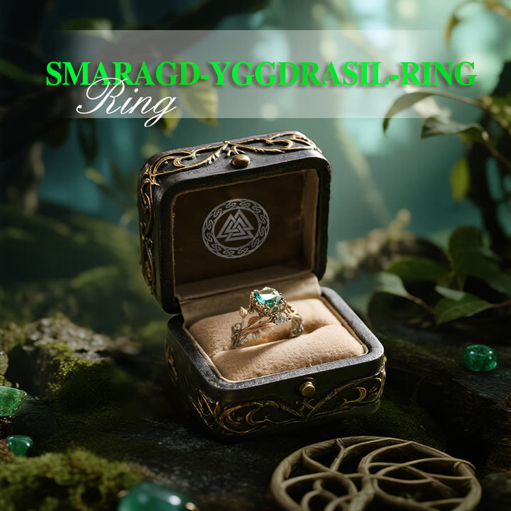WorldNorse Smaragd- Yggdrasil Ring - image 7