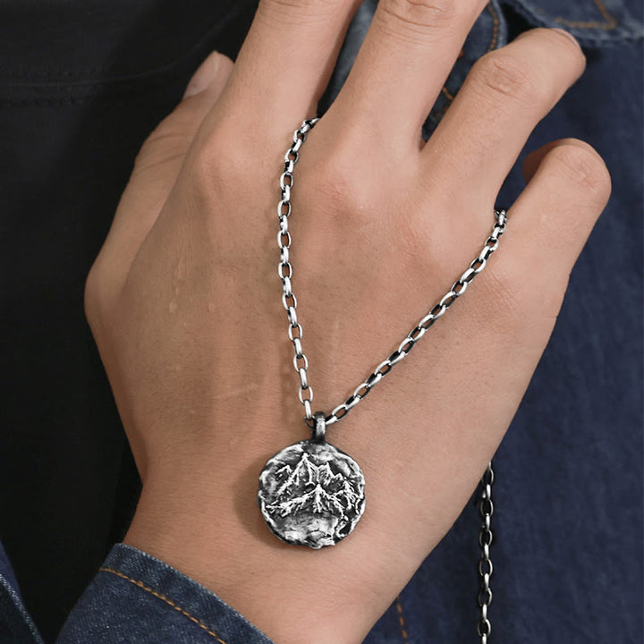 WorldNorse Handgefertigtes 999 Silber Gothic Berg Halskette - image 8