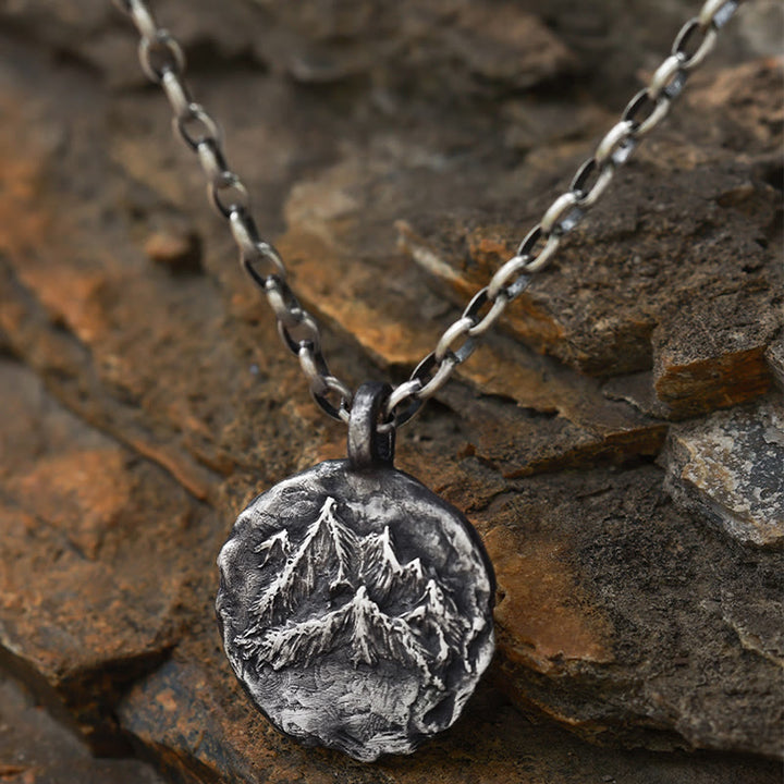 WorldNorse Handgefertigtes 999 Silber Gothic Berg Halskette - image 5