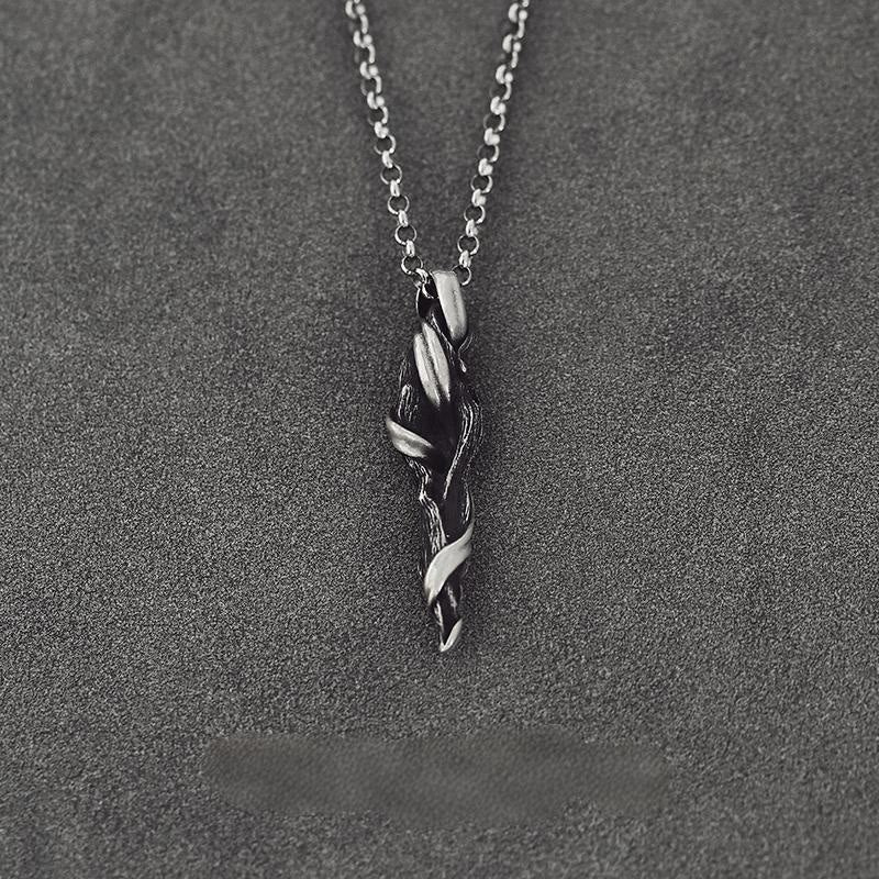 WorldNorse Halskette aus gedrehtem Zweig, 999 Sterlingsilber - Stil A - Mit 60 cm O-förmiger Kette - image 3