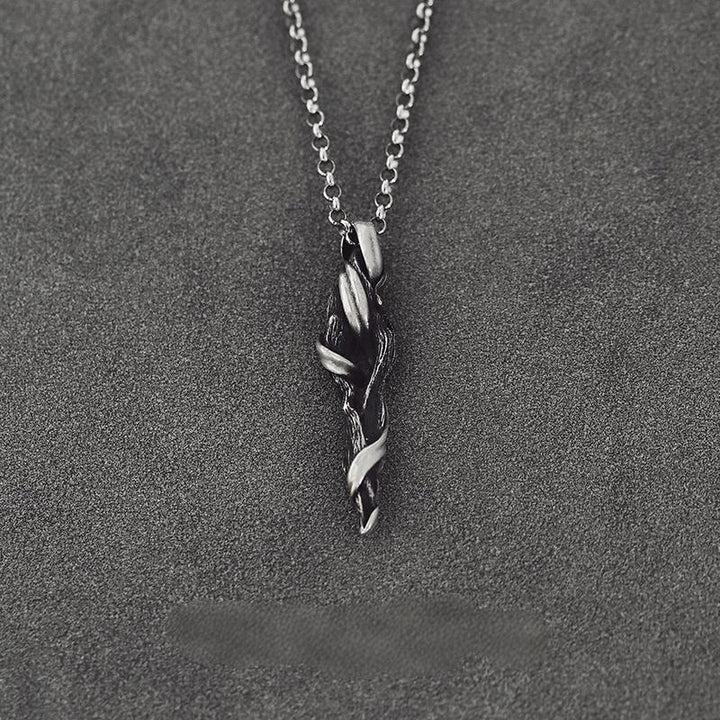 WorldNorse Halskette aus gedrehtem Zweig, 999 Sterlingsilber - Stil A - Mit 60 cm O-förmiger Kette - image 3