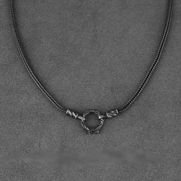 WorldNorse Halskette mit gedrehtem Knoten aus handgefertigtem 925er Silber - 60 cm - image 5