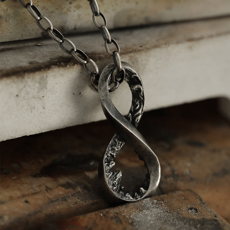 WorldNorse Halskette mit Infinity-Bergmotiv, 999 Sterlingsilber - image 3